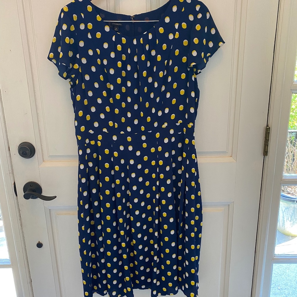 Talbots Polka Dot fit and flare Dress